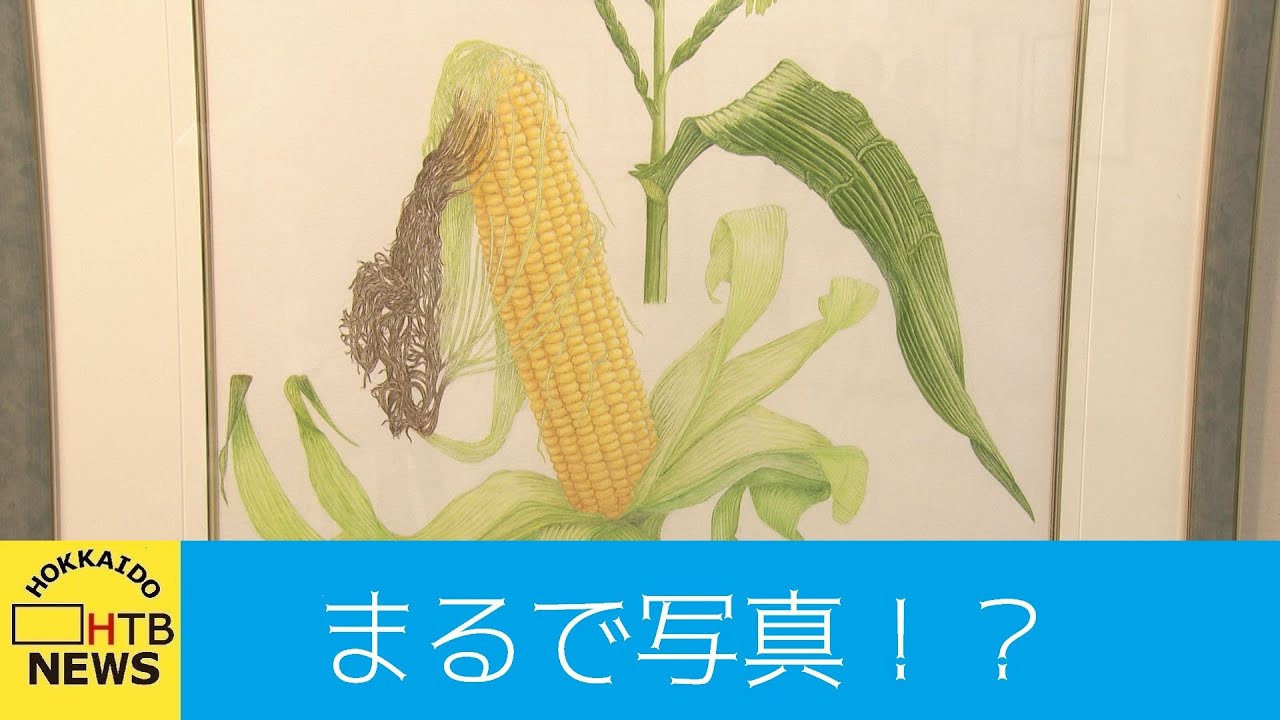 油絵 あらんぼん 小さな植物の中心部の世界 ボタニカルアート ポップ