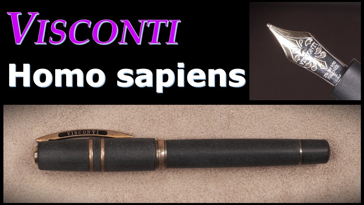 ヴィスコンティ万年筆・パラジウムニブ＆玄武溶岩ボディ「ホモ