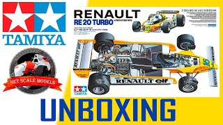 Renault RE-20 Turbo TAMIYA 1/12 UNBOXING - YouTube