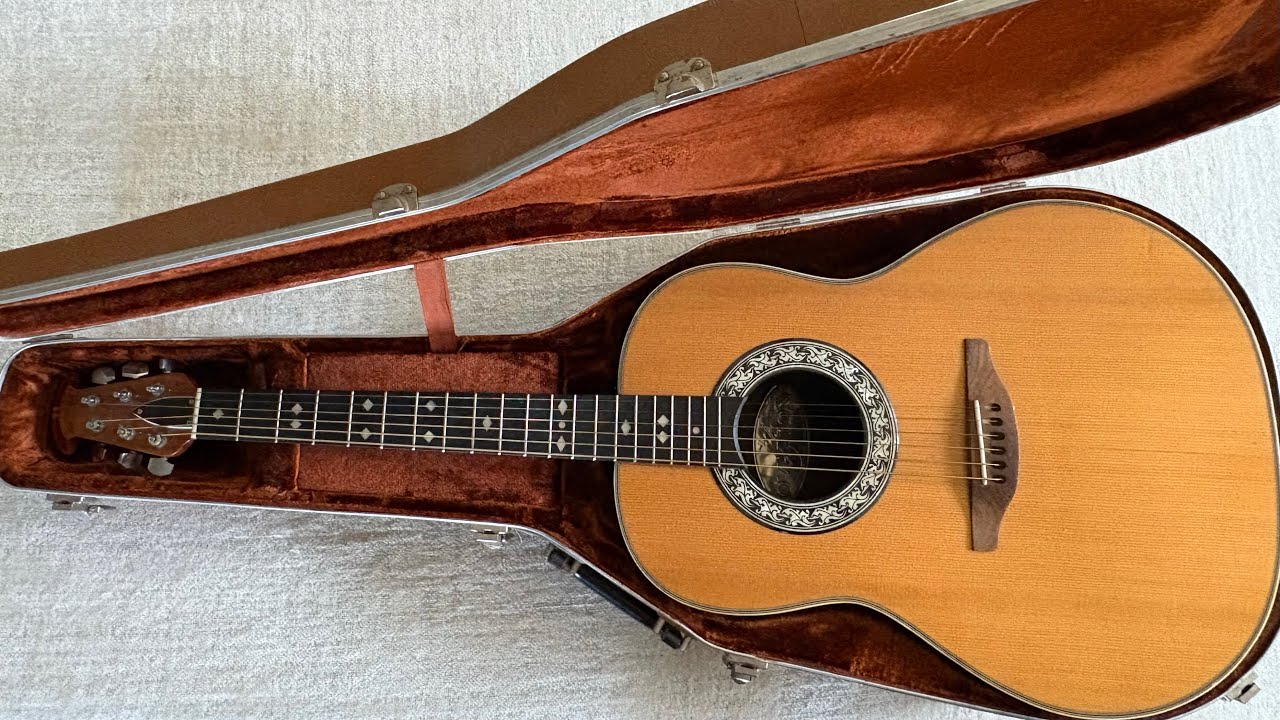 1970's USA Ovation Custom Balladeer Acoustic Electric Guitar Model