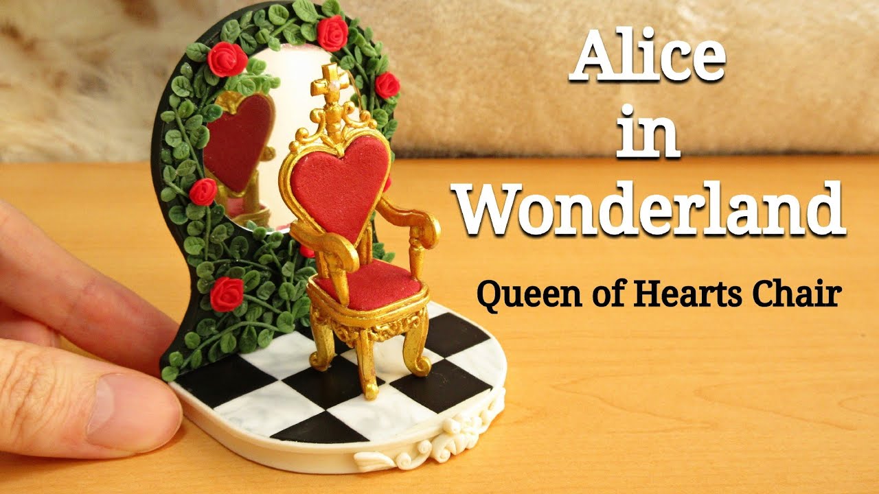 DIY】 Alice in Wonderland ♥️ Queen of Hearts Chair /Clay /不思議