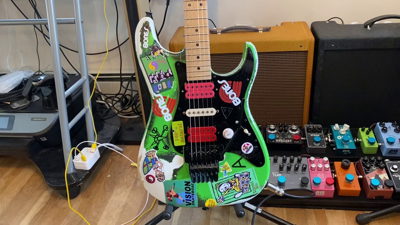 Charvel steve vai Green Meanie風MOD Charvel Pro Mod Steve Vai