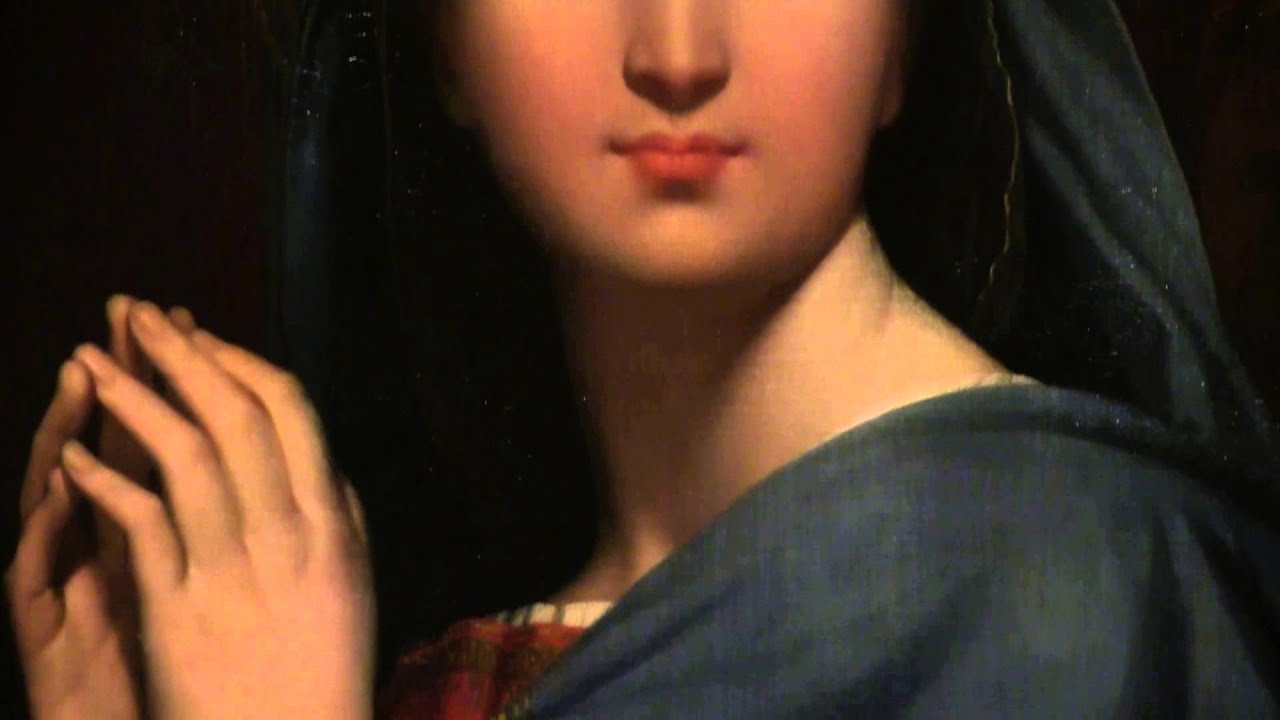 ジャン＝オーギュスト＝ドミニク・アングル≪聖杯の前の聖母≫ 横浜