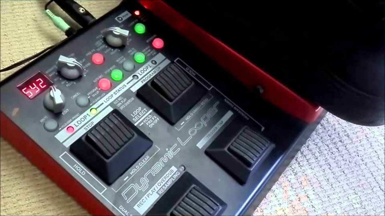 Vox Dynamic Looper demo and multi-effects unit in my