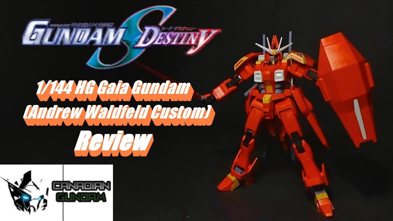 1/144 HG Gaia Gundam (Andrew Waldfeld Custom) Review - YouTube