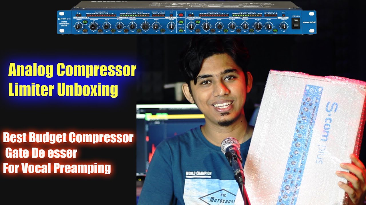Samson Scom Plus Compressor Limiter Unboxing | Vocal Preamp
