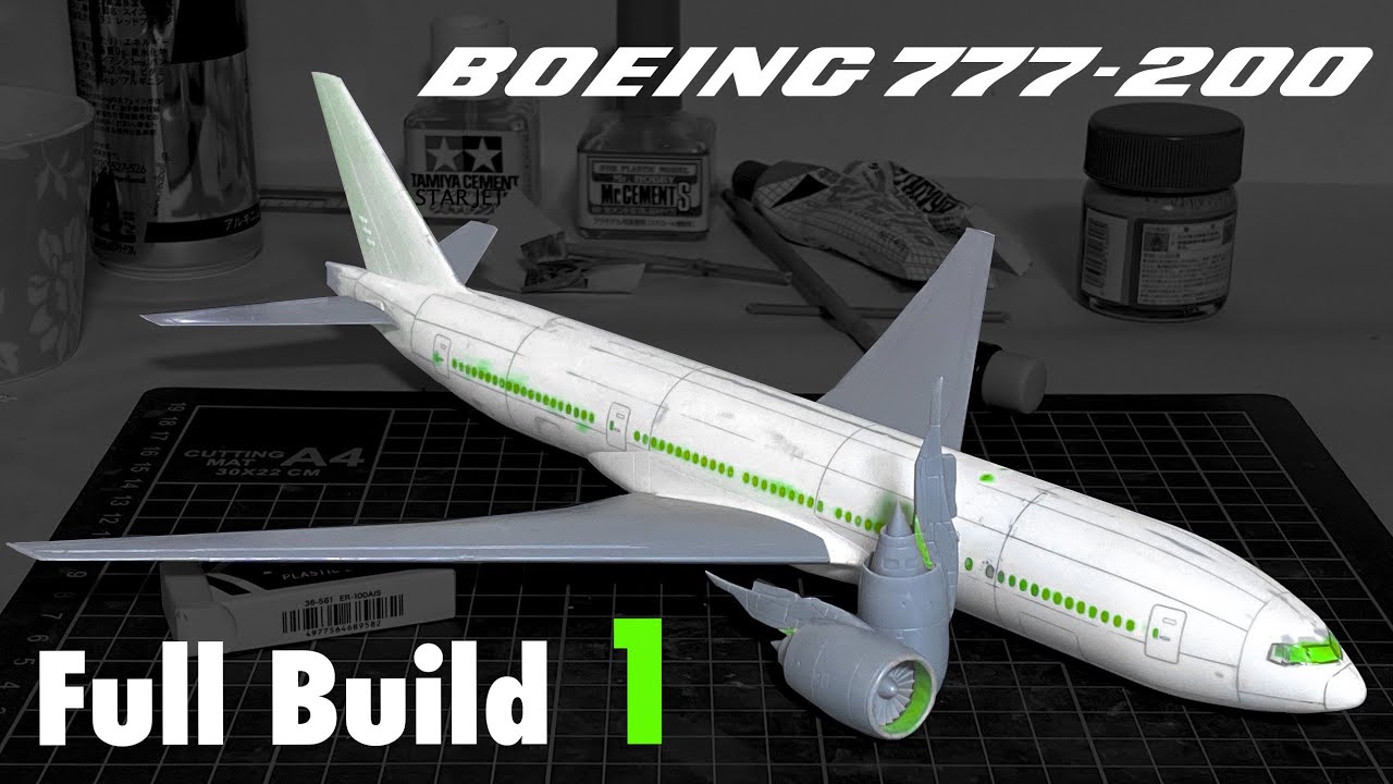 Boeing 777-200 JAL Full Build PART 1 Hasegawa 1/200 #JAL #旅客機