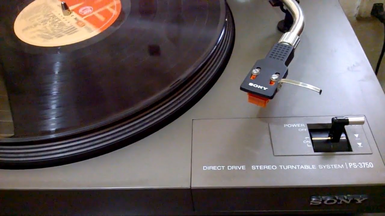 Sony PS-3750 Turntable - YouTube