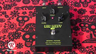 Electro Harmonix Black Russian Big Muff Pi fuzz pedal demo with