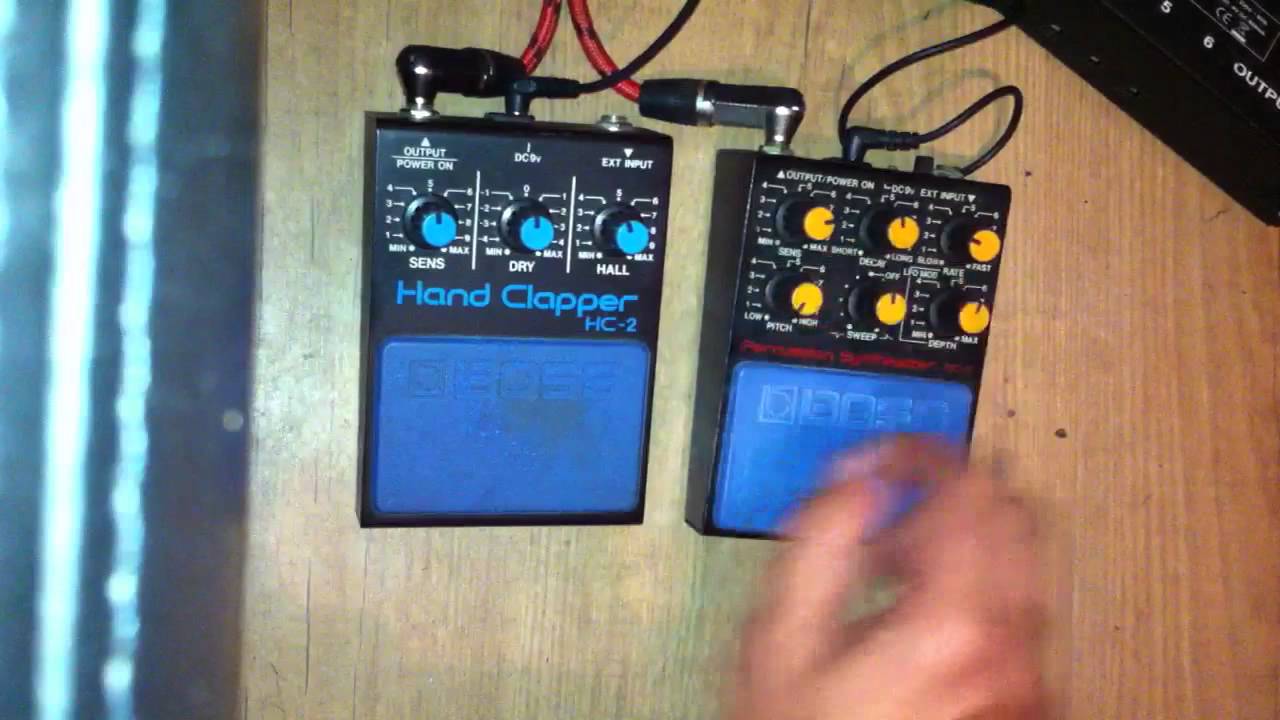Boss HC-2 Hand Clapper & Boss PC-2 Percussion Synthesizer f - YouTube
