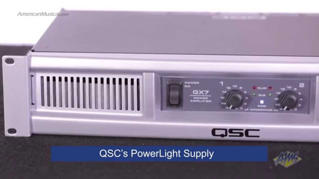 14 QSC GX7 パワーアンプ QSC GX7 Power Amplifier (725 Watts) | zZounds