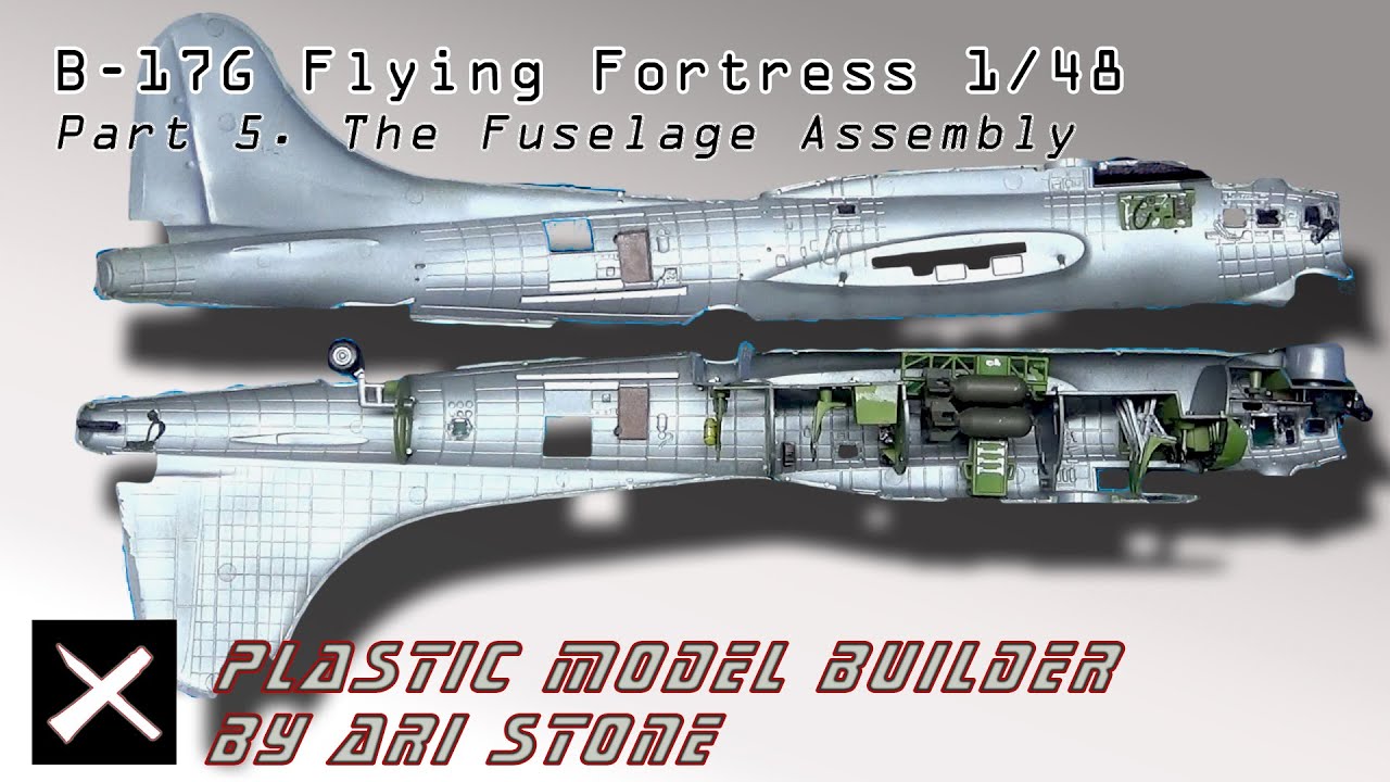 Revell B-17G Flying Fortress 1:48 - Fuselage Assembly - Part 5