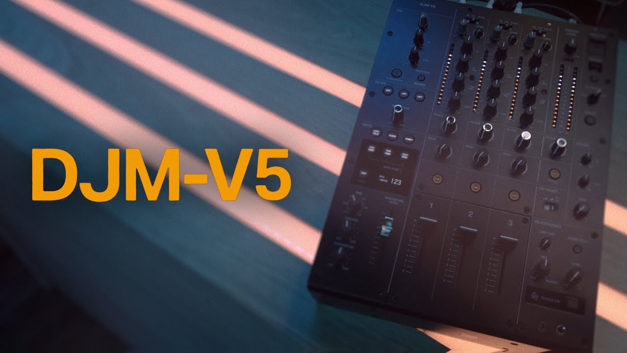 次世代3ch DJミキサー「DJM-V5」が登場 緻密な音づくりとワイヤレス