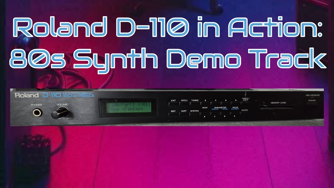 Roland D-110 MIDI音源 Roland D-110 | Vintage Synth Explorer