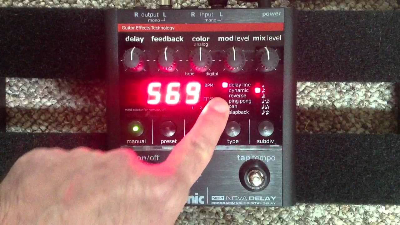 T.C. Electronic Nova Delay - YouTube