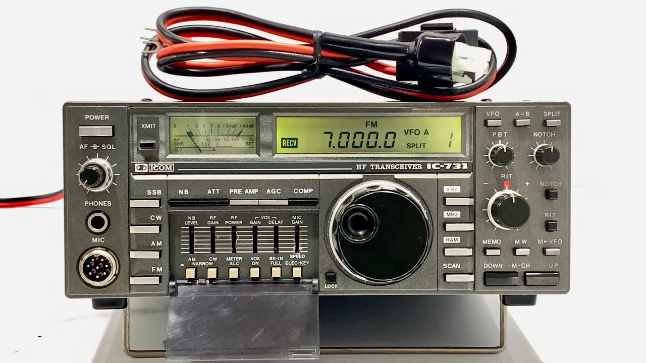 ☀️iCom IC-731 HF 130W + DC Open☀️ - YouTube