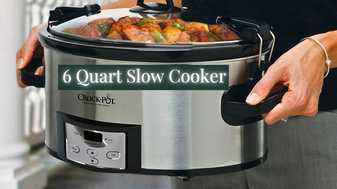 Crock-Pot 6 Quart Cook & Carry Programmable Slow Cooker with