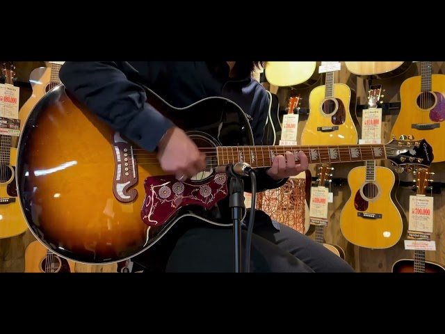 美品！Epiphone EJ-200SCE エレアコ ステレオ出力可 トップ単板 美品