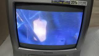 ビデオ付き14型カラーテレビ ブラウン管テレビ テレビデオ ORION