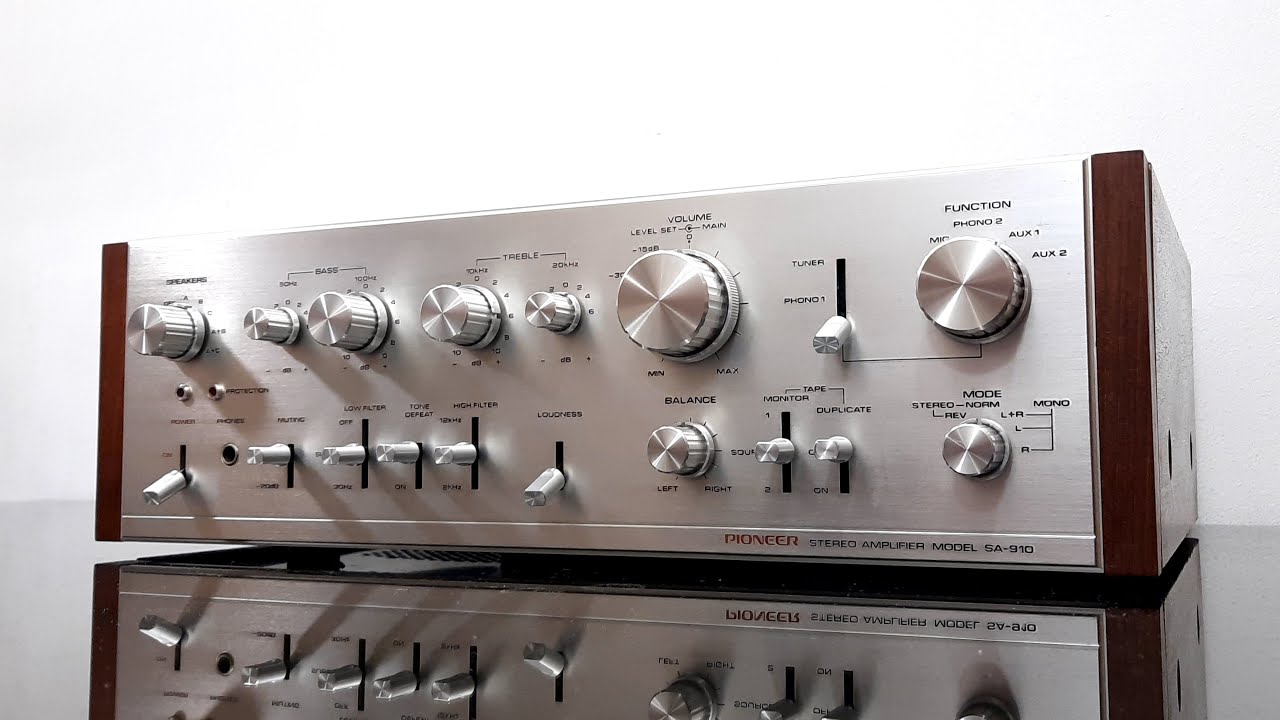 Pioneer SA-910 Stereo Amplifier - Original Japan - YouTube