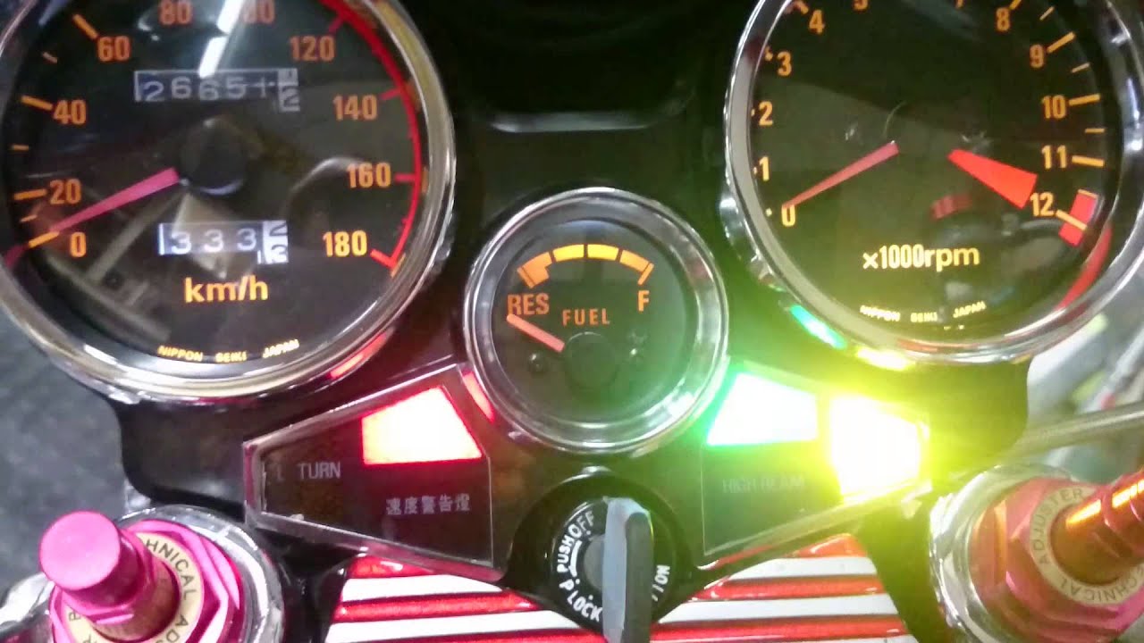 CBX400F メーター - YouTube