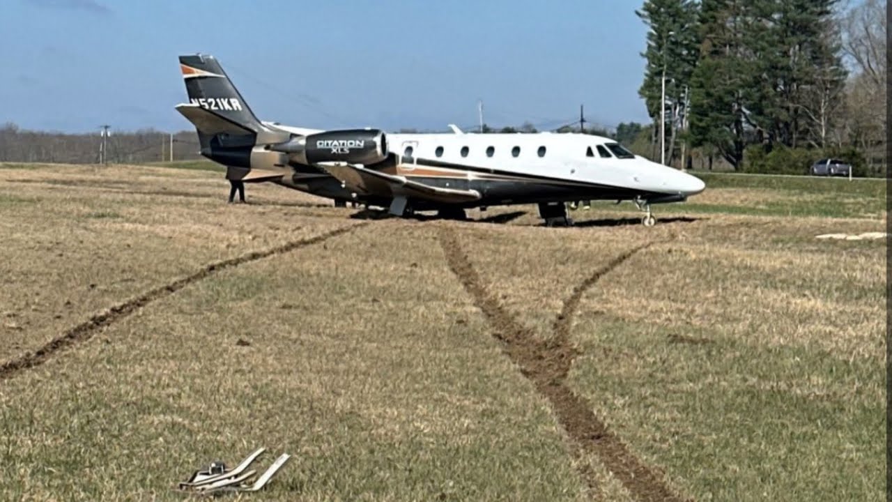 Brand New $15 Million Private Jet CRASHES on SKIDS - YouTube