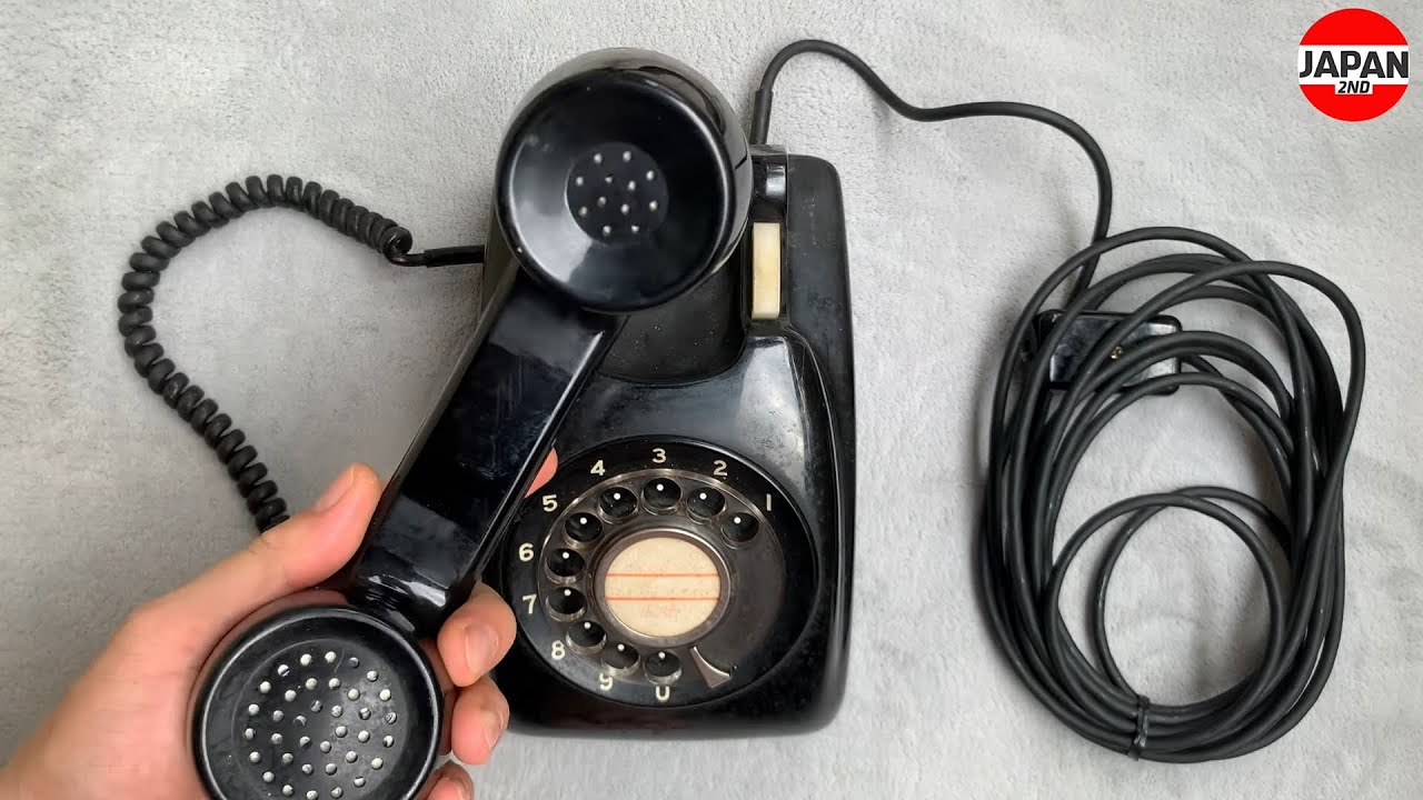 ダイヤル式電話機 黒電話 600-A2 TMG-T75 和小物 Dial telephone - YouTube