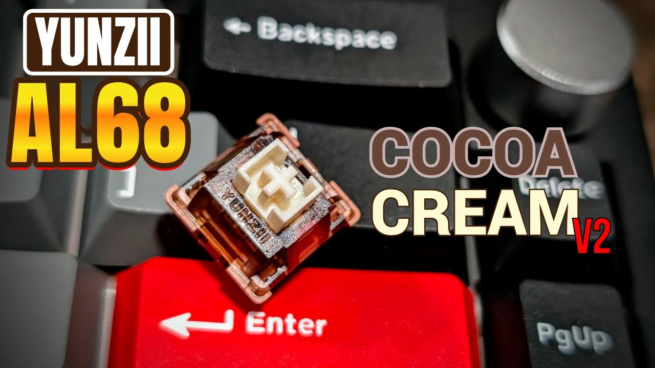 Yunzii AL68 Cocoa Cream V2 Sound Test - YouTube