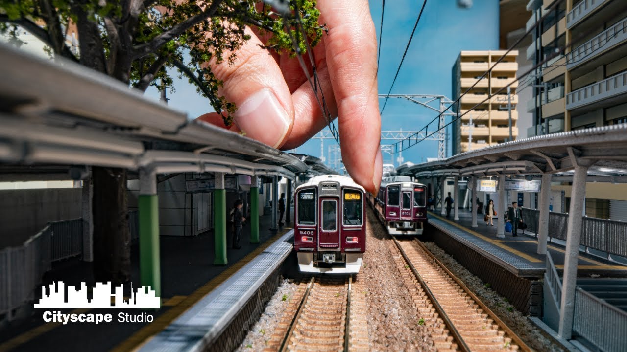 Diorama】Making a station where a large tree pierces the platform