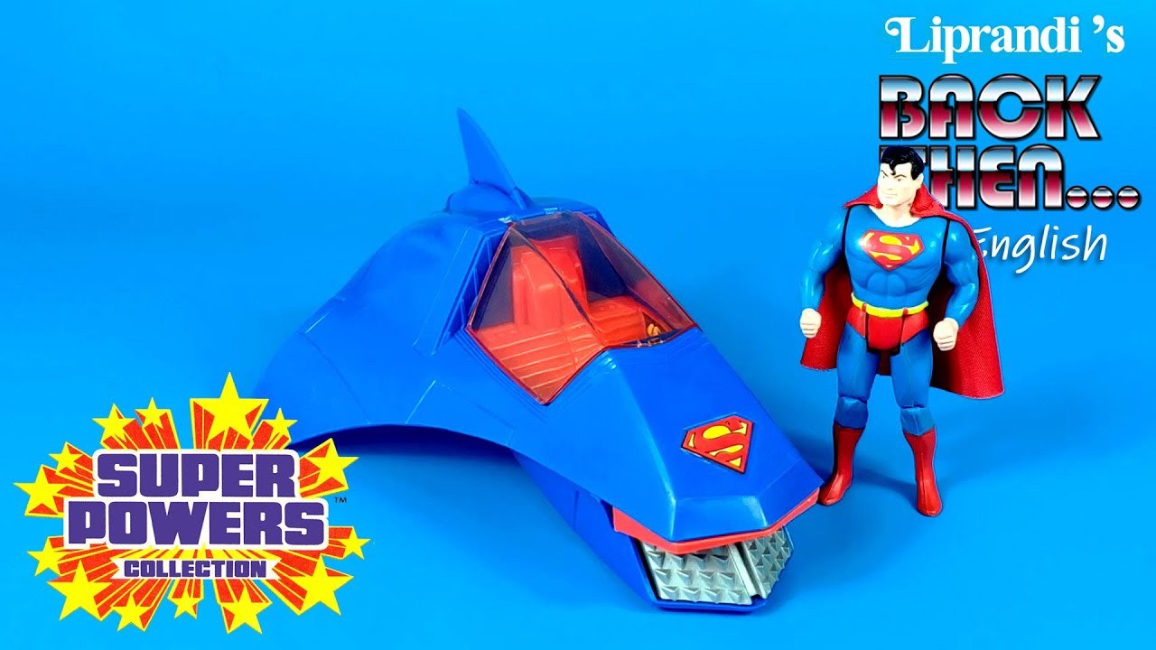 SUPER POWER COLLECTION SUPERMAN WITH SUPERMOBILE - KENNER 1984