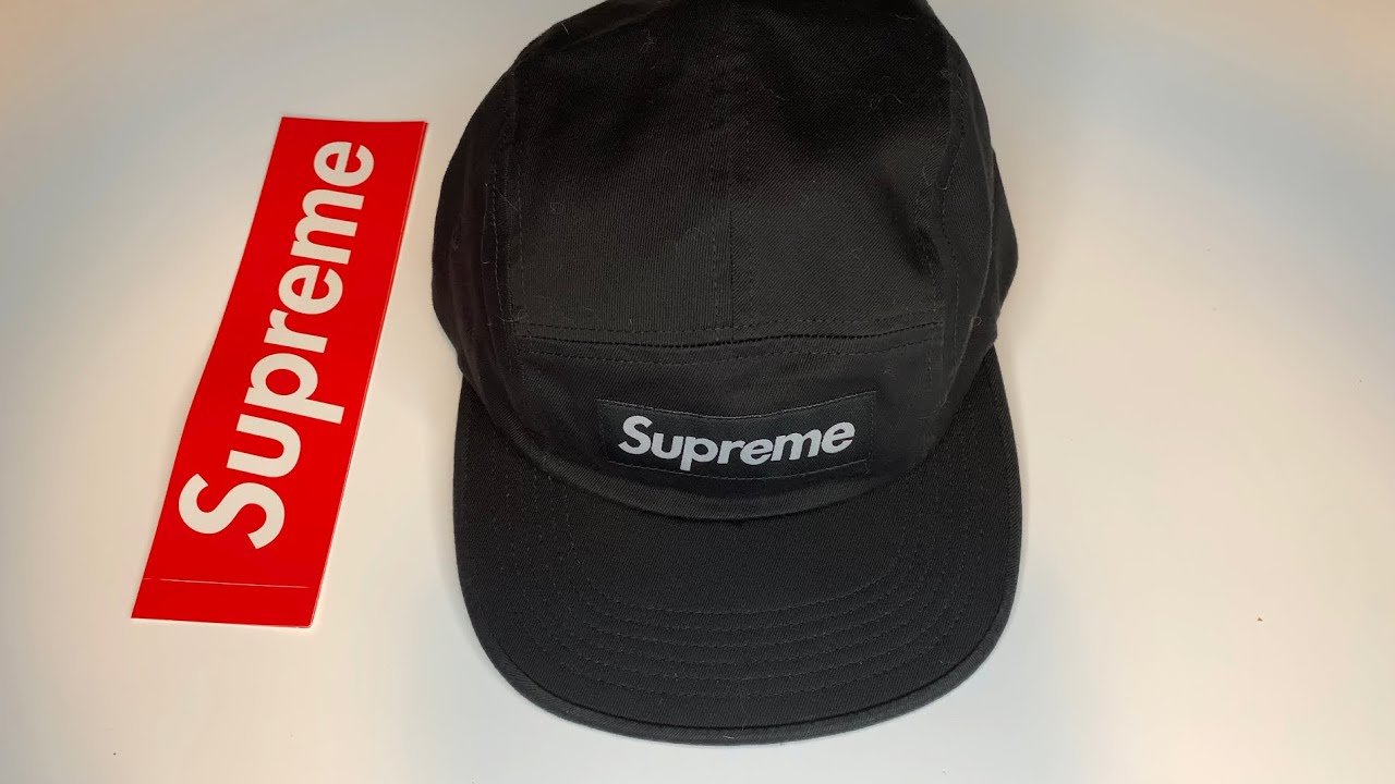 Supreme SS20 Washed Chino Twill Camp Cap Unboxing And Review