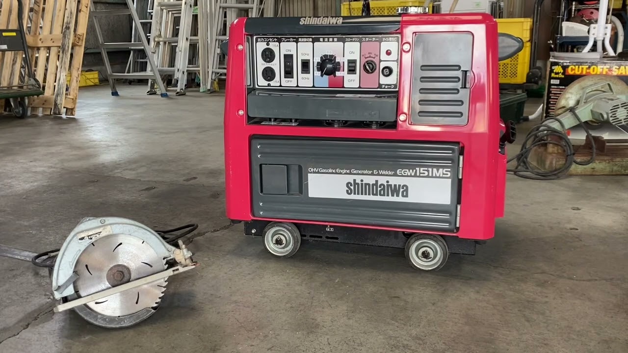 新ダイワ ウェルダー エンジン 発電機 溶接機 EGW151MS 動作確認 【一