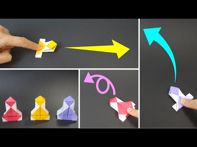 折り紙おもちゃ「トリプルロケット」Origami Toy 