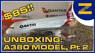 UNBOXING: GeminiJets 1:400 Airbus A380 model (Qantas) Part 2 - YouTube