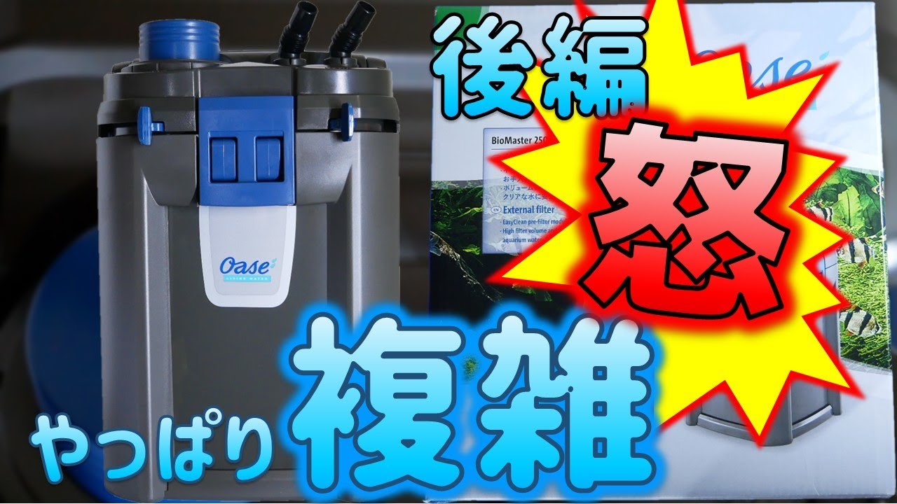外部式フィルター】オアーゼ、バイオマスター250の悪い所。ふぶきは