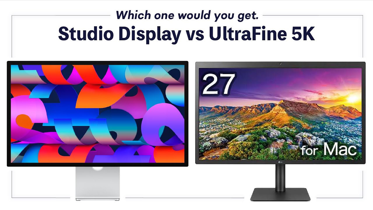 Apple Studio DisplayとLG UltraFine 5Kの違い - YouTube