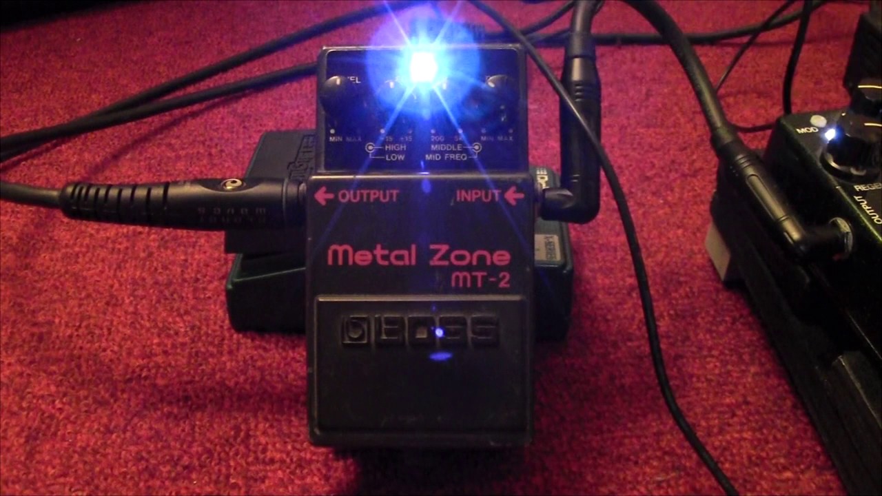 Pedal Mods - Boss MT-2 Metal Zone - (A) Keeley Mod - YouTube