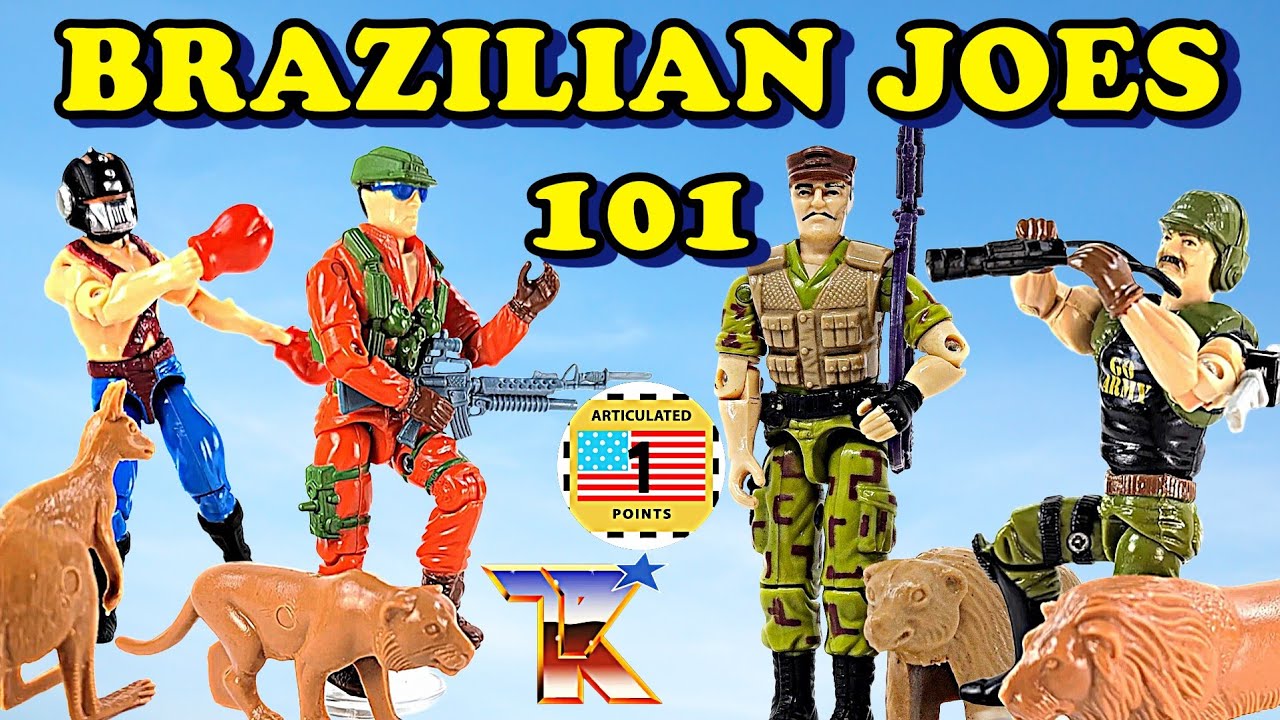 Brazil GI Joe 101! Estrela Commandos Em Acao Forca Fera w