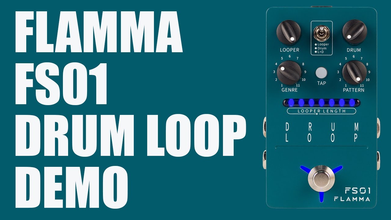 Flamma - FS01 Drum Loop - Looper and Drum Machine Demo (All 121