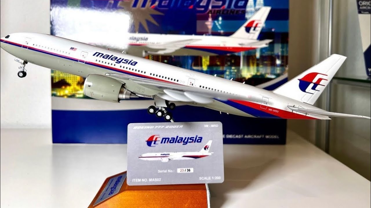 UNBOXING and REVIEW!! Jc wings 1:200 Malaysia Boeing 777-200er reg