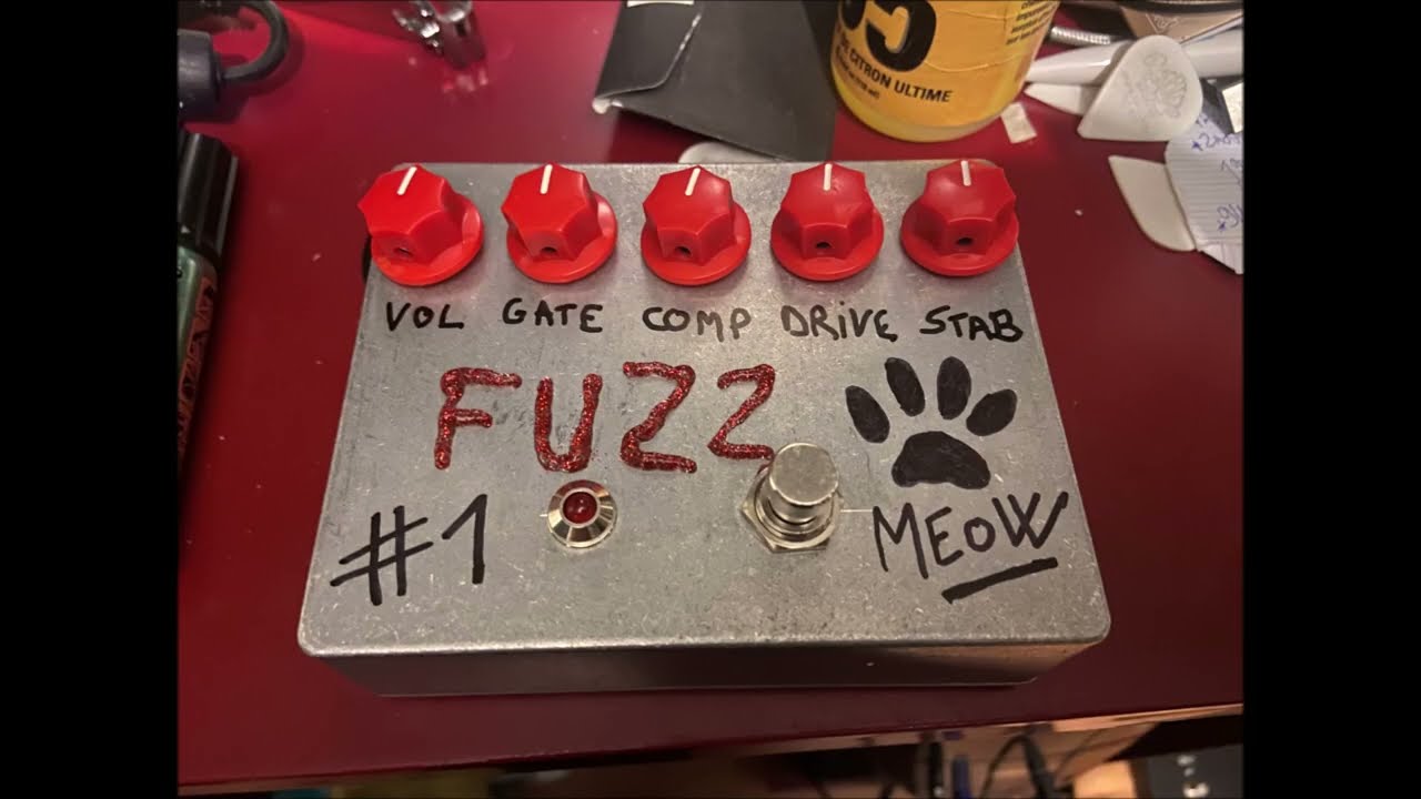 ギター FF-1 Fuzz Factory Clone ZVEX Hand-Painted Fuzz Factory