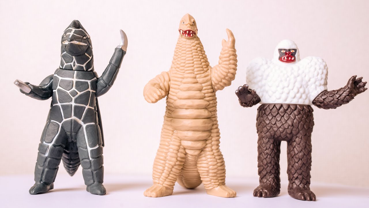怪彗星の生き物がおよそ3匹 ソフビ化 ウルトラ怪獣シリーズ ギガス