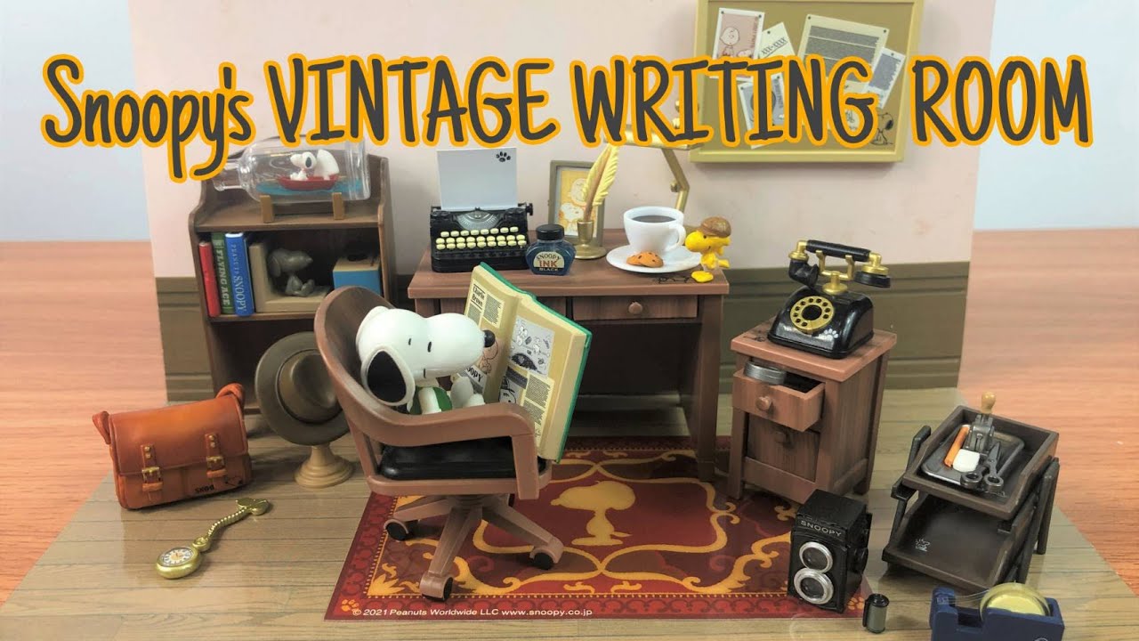 Re ment - Snoopy's Vintage Writing Room スヌーピーのヴィンテージ