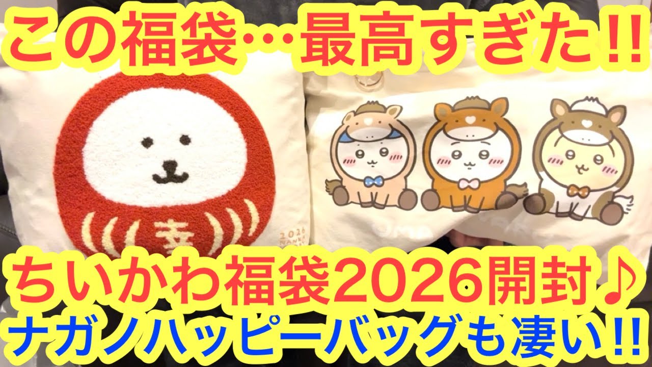 Chiikawa] Unboxing the Chiikawa Lucky Bag Happy Bag 2026 Year of