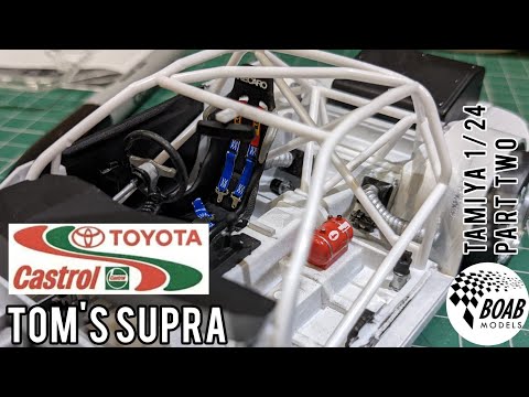 Castrol Toyota TOM'S Supra - Part 2 - 1/24 Tamiya - YouTube
