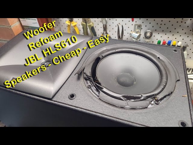 Woofer Refoam JBL HLS610 Speakers - YouTube