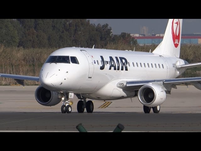 J-AIR JAL EMBRAER 170 日本航空 がんばれラグビー日本代表 J-AIR JAL