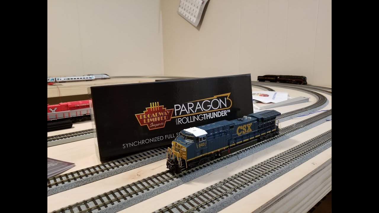 Broadway Limited Paragon 3 Ac6000 Csx Review and teardown. - YouTube