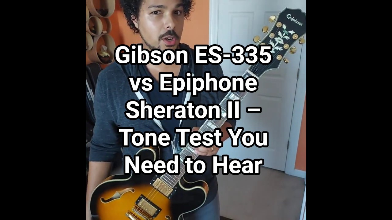 🎸 Gibson ES-335 vs Epiphone Sheraton II – No DAW, Just Tone