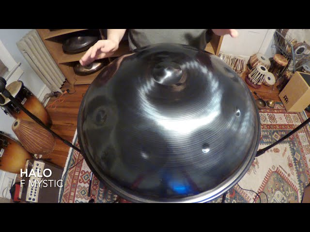 Pantheon Steel - F Mystic Halo Handpan (1st explorations) - YouTube